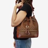 Cavalinho Ciao Bella Bucket Bag SKU 18060281.13 #color_saddlebrown