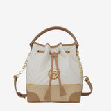 Cavalinho Ciao Bella Bucket Bag SKU 18060281.31 #color_beige / white