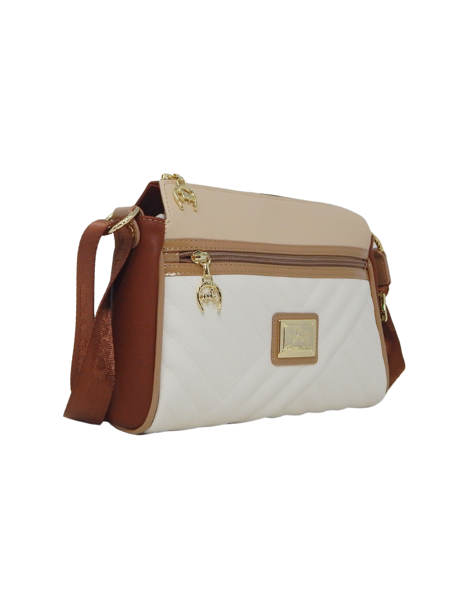 Cavalinho Ciao Bella Crossbody Bag SKU 18060373.31 #color_beige / white