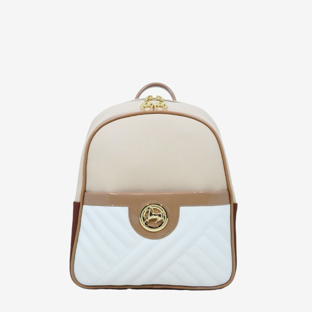 Cavalinho Ciao Bella Backpack Purse SKU 18060538.31 #color_beige / white
