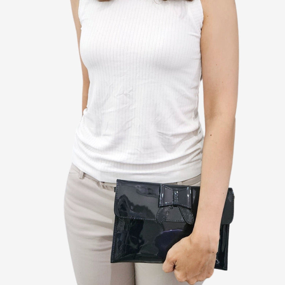 Cavalinho All In Patent Leather Clutch Bag SKU 18090068.03 #color_navy