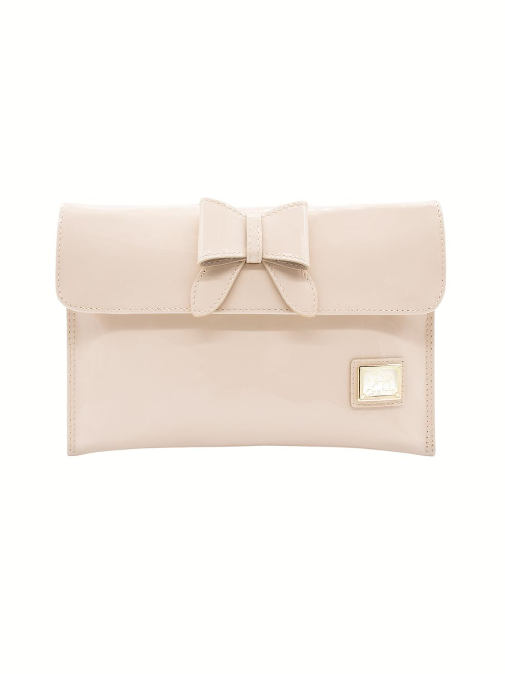 Cavalinho All In Patent Leather Clutch Bag SKU 18090068.05 #color_beige