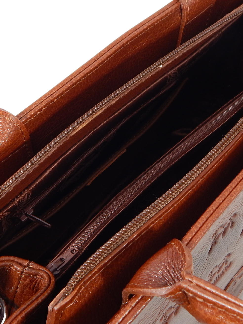 Cavalinho Signature Leather Handbag SKU 18090145.13 #color_saddlebrown