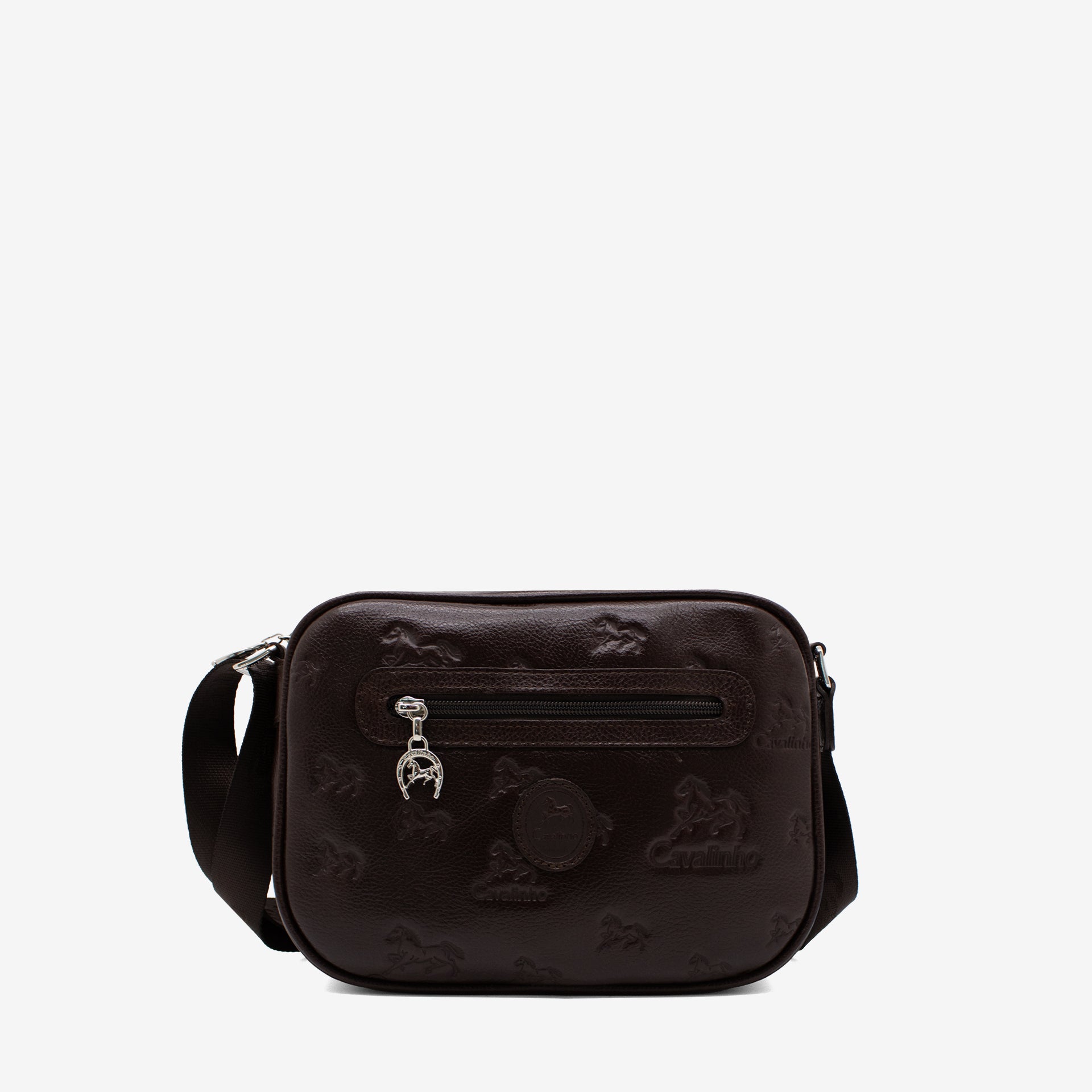 Cavalinho Cavalo Lusitano Brown Leather Crossbody Bag for Women SKU 18090190.02 #color_Brown