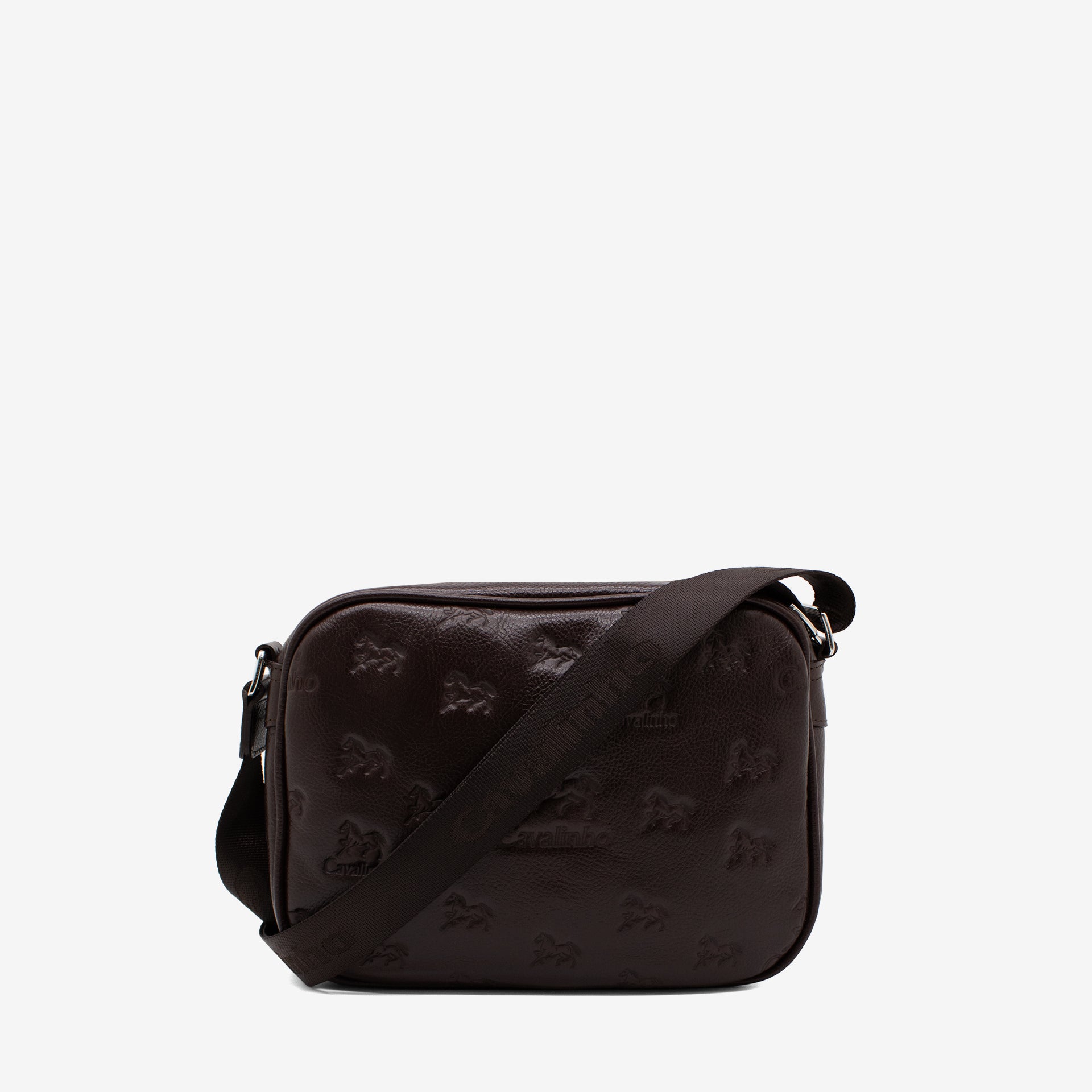 Cavalinho Cavalo Lusitano Brown Leather Crossbody Bag for Women SKU 18090190.02 #color_Brown