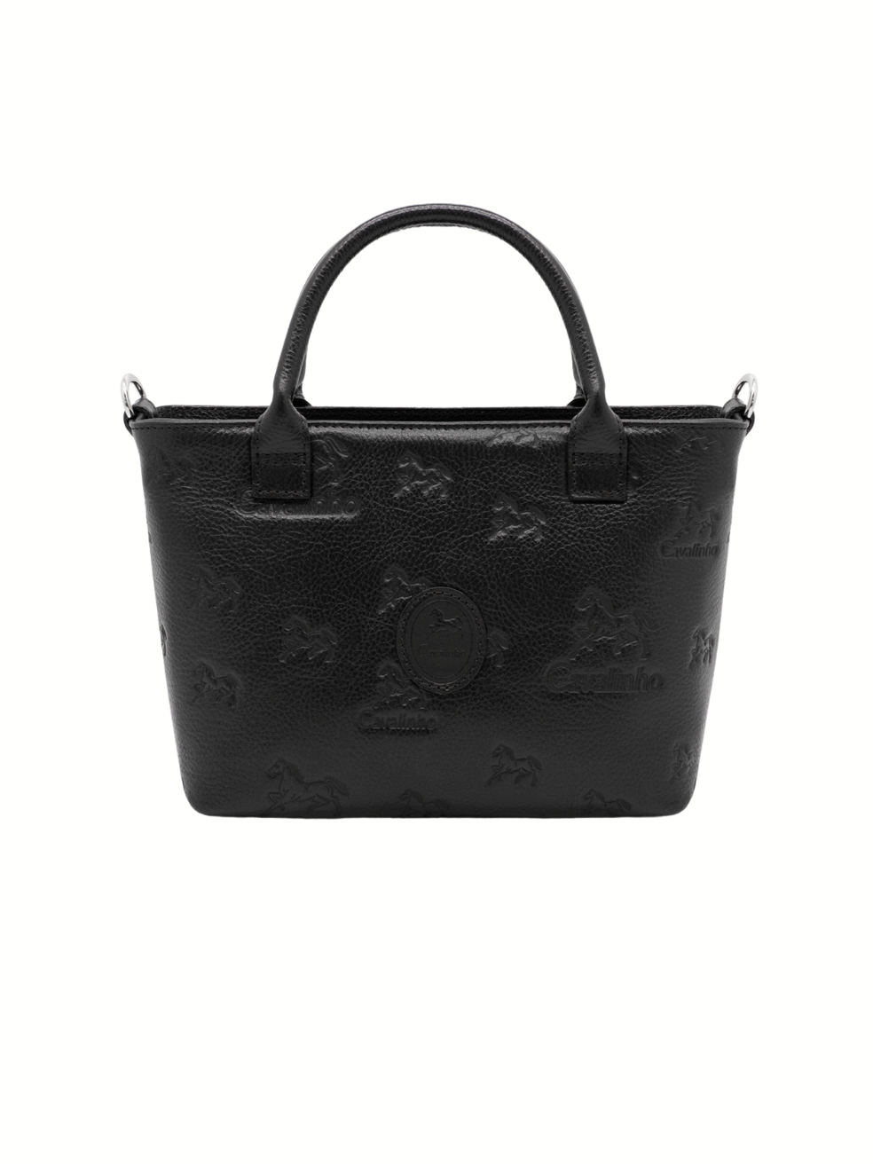 Cavalinho Cavalo Lusitano Mini Leather Handbag SKU 18090243.01 #color_black