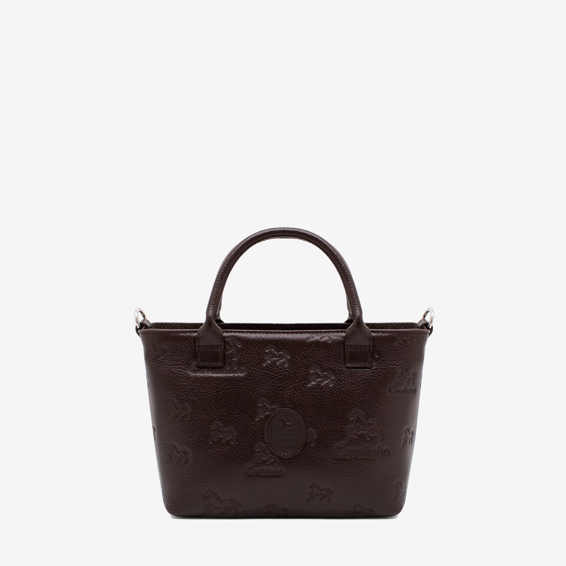 Cavalinho Cavalo Lusitano Mini Leather Handbag SKU 18090243.02 #color_brown