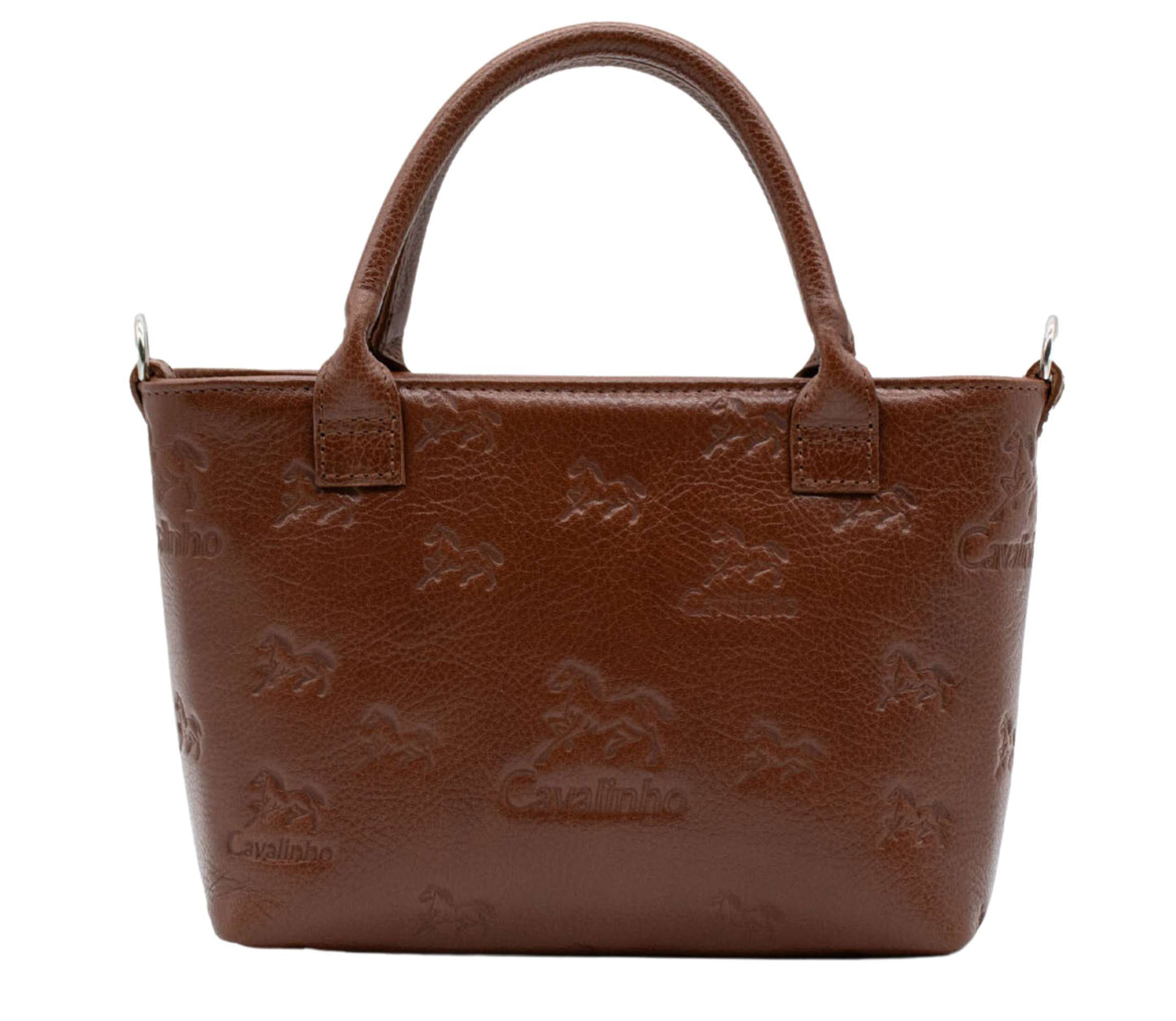 Cavalinho Cavalo Lusitano Mini Leather Handbag - SaddleBrown - 18090243.13.99_3