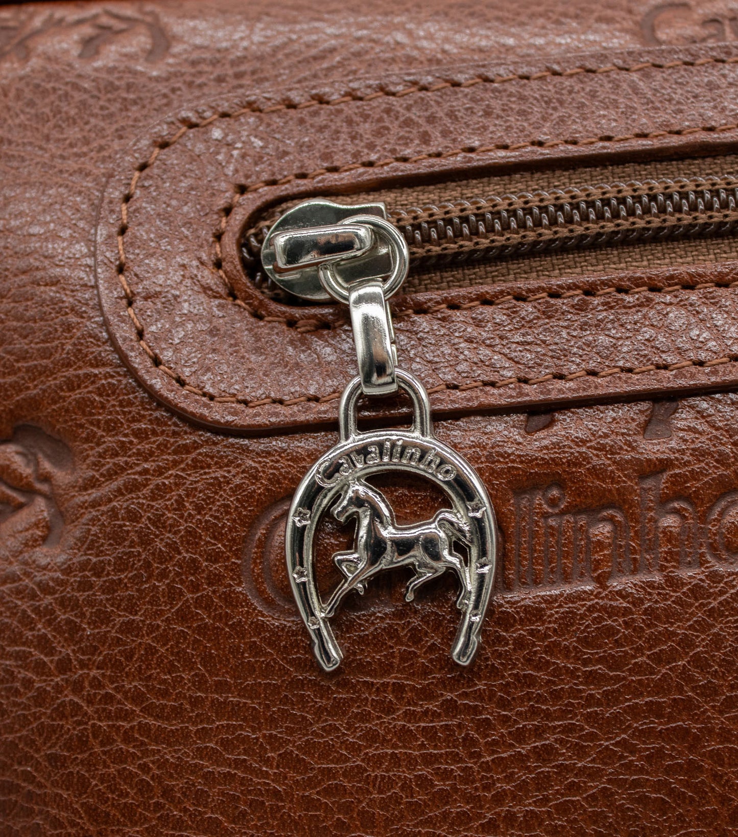 Cavalinho Cavalo Lusitano Leather Crossbody Bag - SaddleBrown - 18090251.13_P04
