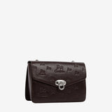 Cavalinho Cavalo Lusitano Brown Leather Shoulder Bag SKU 18090260.02 #color_brown