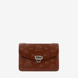 Cavalinho Cavalo Lusitano Brown Leather Shoulder Bag SKU 18090260.13 #color_saddlebrown