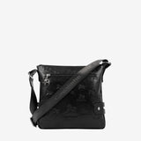 Cavalinho Black Cavalo Lusitano Leather Crossbody Bag SKU 18090390.01 #color_black