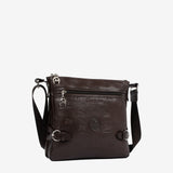 Cavalinho Brown Cavalo Lusitano Leather Crossbody Bag SKU 18090390.02 #color_brown
