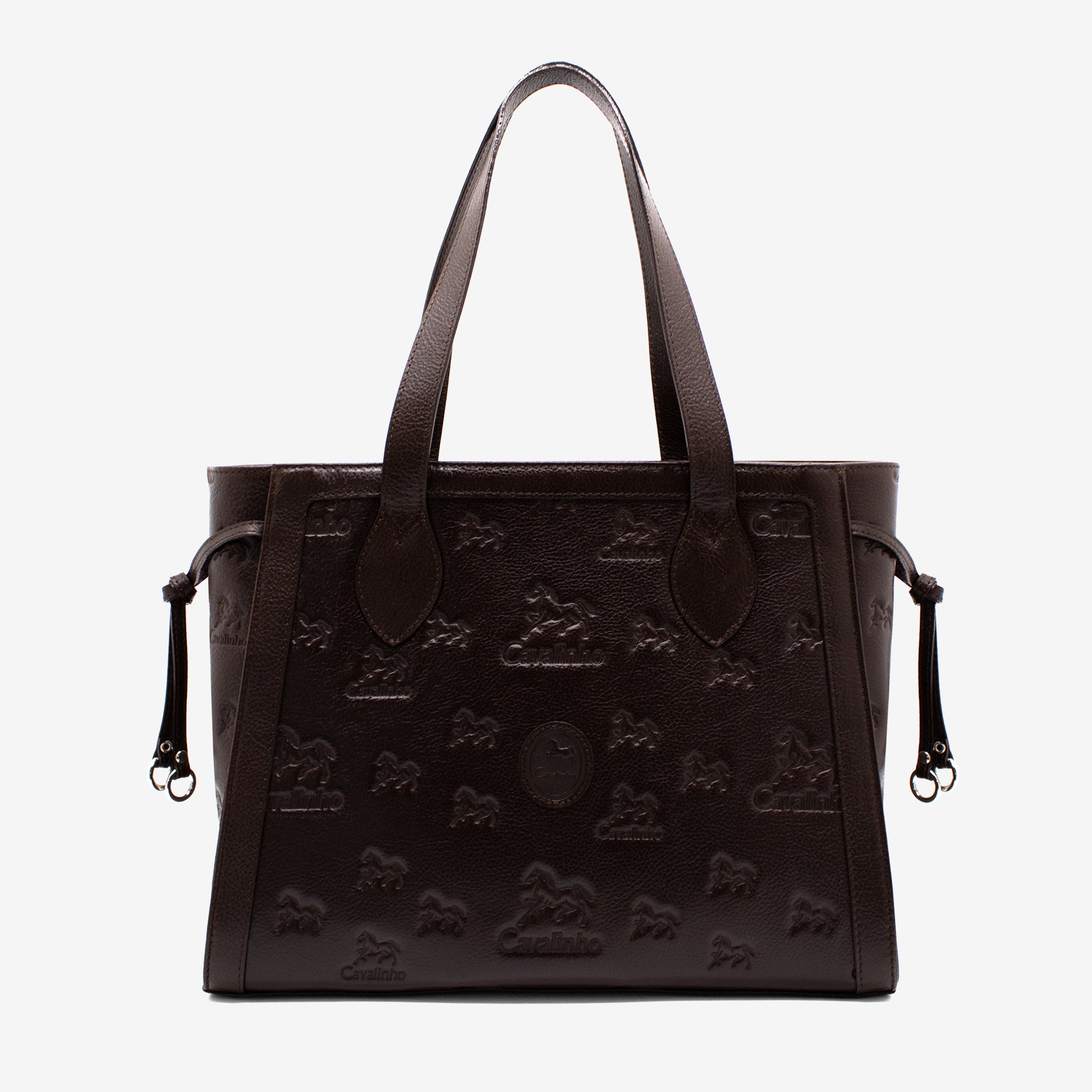 Cavalinho Cavalo Lusitano Brown Leather Tote Bag for Women SKU 18090410.02 #color_brown