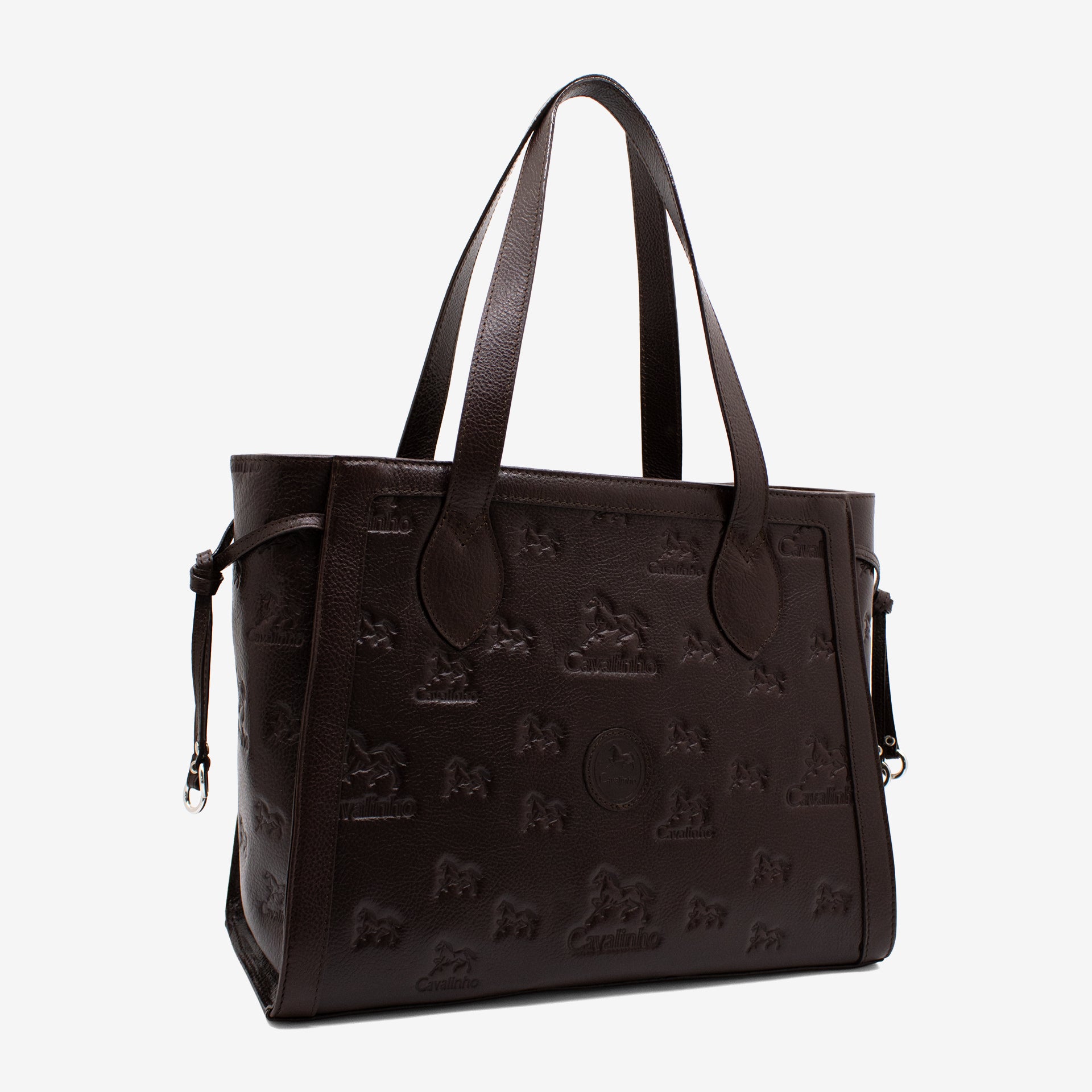 Cavalinho Cavalo Lusitano Brown Leather Tote Bag for Women SKU 18090410.02 #color_brown