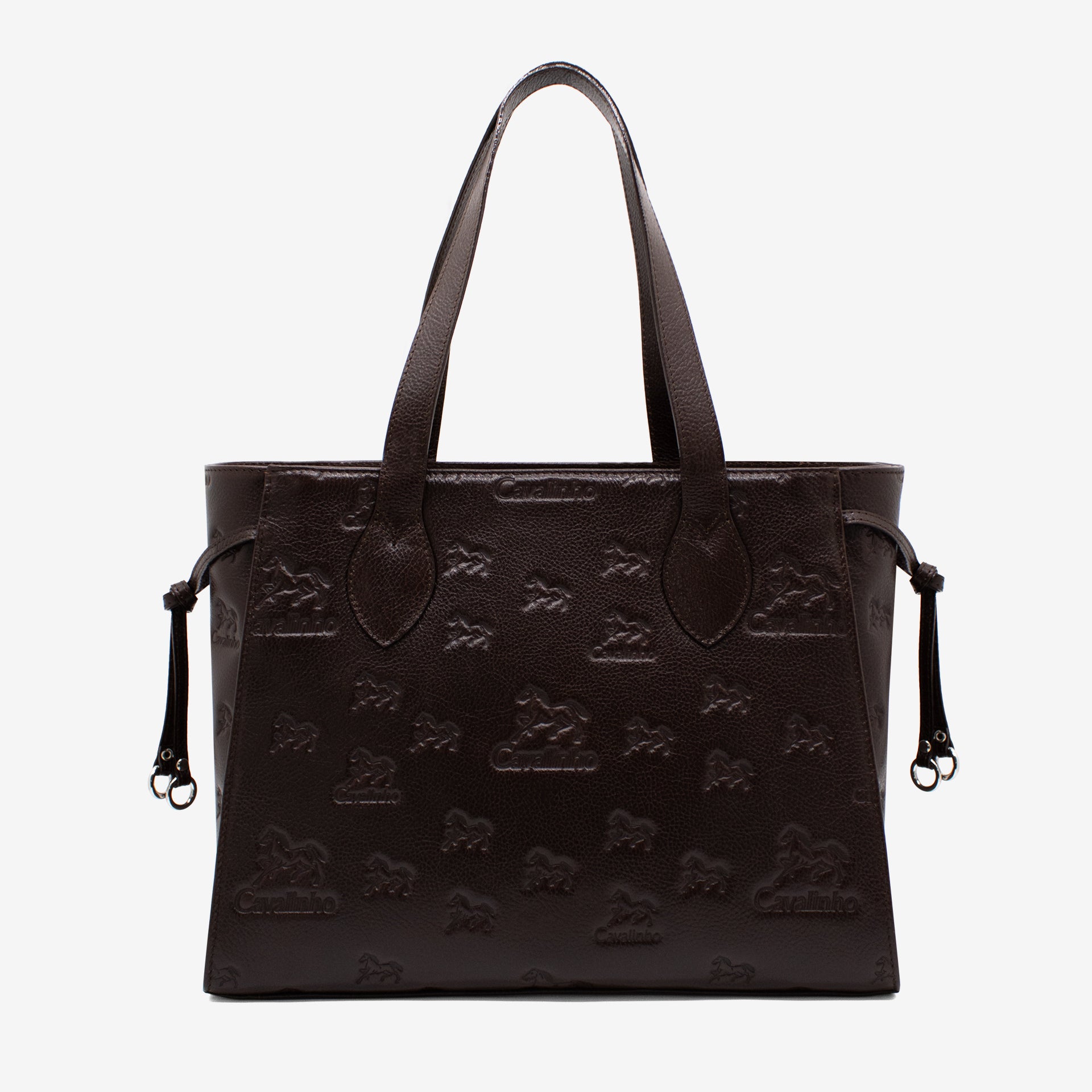Cavalinho Cavalo Lusitano Brown Leather Tote Bag for Women SKU 18090410.02 #color_brown