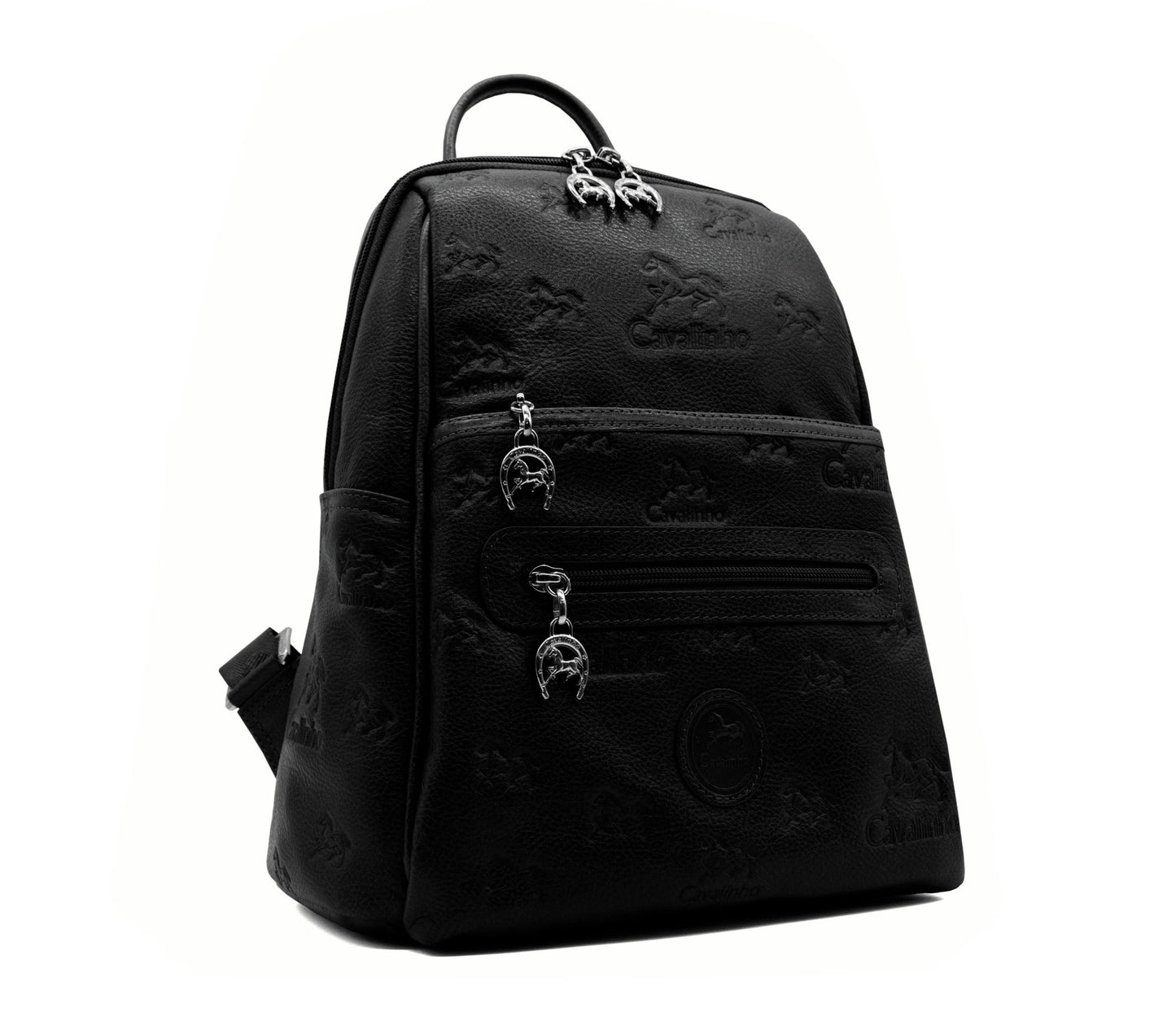 Cavalinho Cavalo Lusitano Leather Backpack - Black - 18090412.01_2