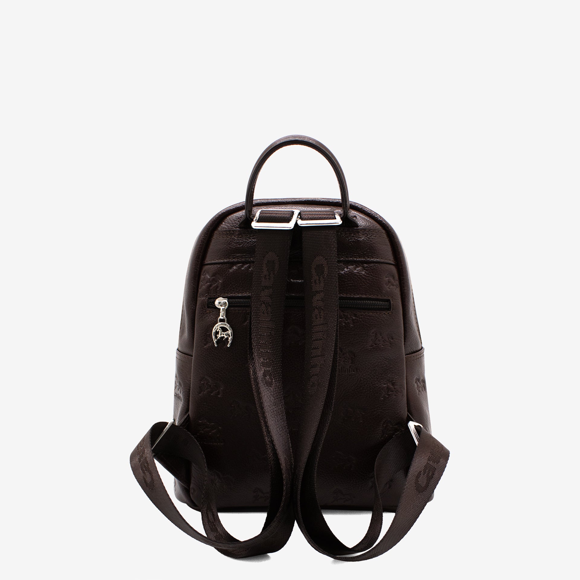 Cavalinho Cavalo Lusitano Brown Leather Backpack for Women SKU 18090412.02 #color_brown