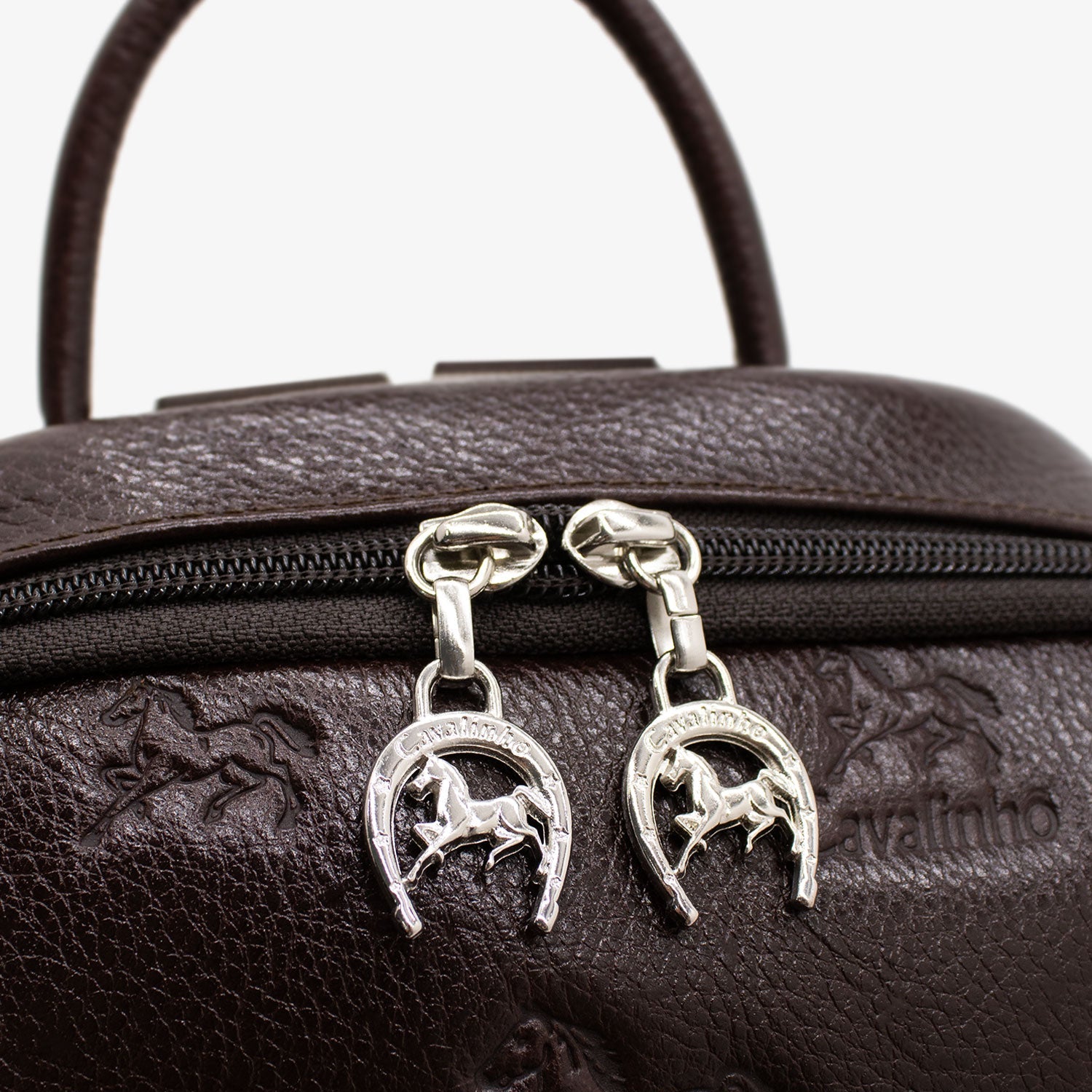 Cavalinho Cavalo Lusitano Brown Leather Backpack for Women SKU 18090412.02 #color_brown