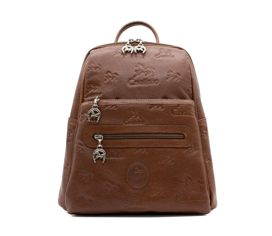Cavalinho Cavalo Lusitano Leather Backpack - SaddleBrown - 18090412.13_1