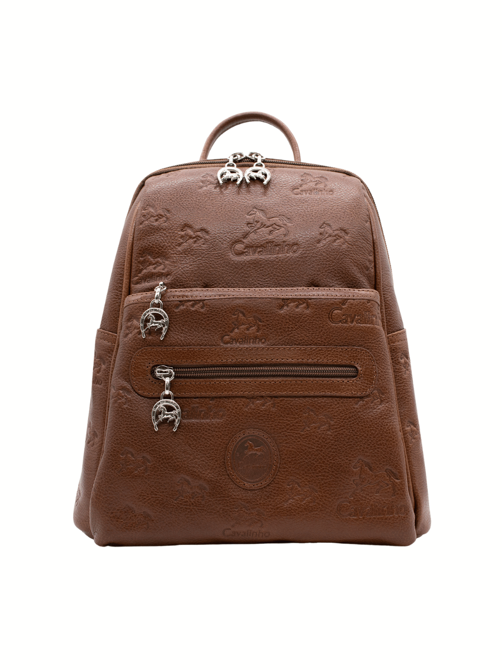 Cavalinho Cavalo Lusitano Leather Backpack SKU 18090412.13 #color_saddlebrown