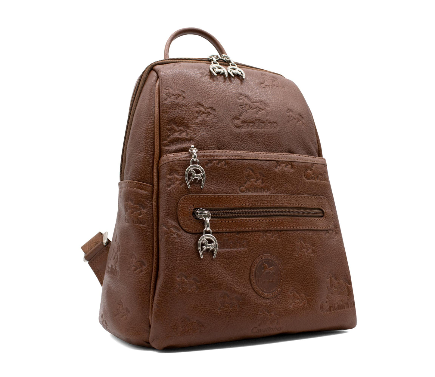 Cavalinho Cavalo Lusitano Leather Backpack - SaddleBrown - 18090412.13_2