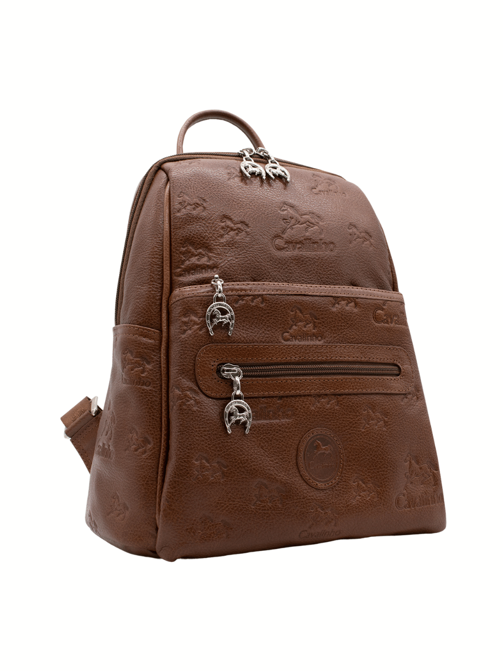 Cavalinho Cavalo Lusitano Leather Backpack SKU 18090412.13 #color_saddlebrown