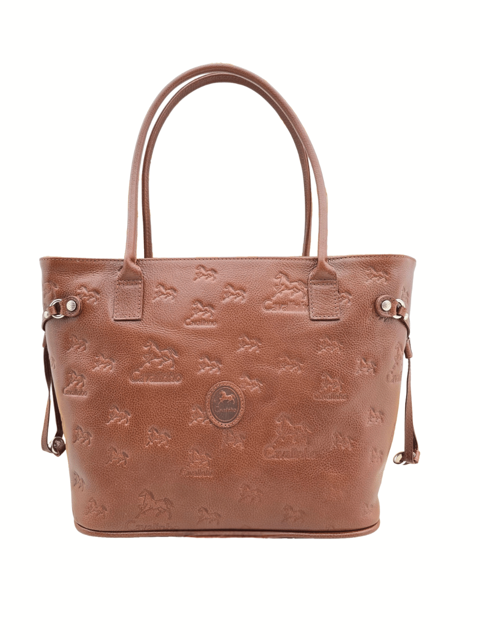 Cavalinho Cavalo Lusitano Leather Tote Bag SKU 18090420.13 #color_saddlebrown