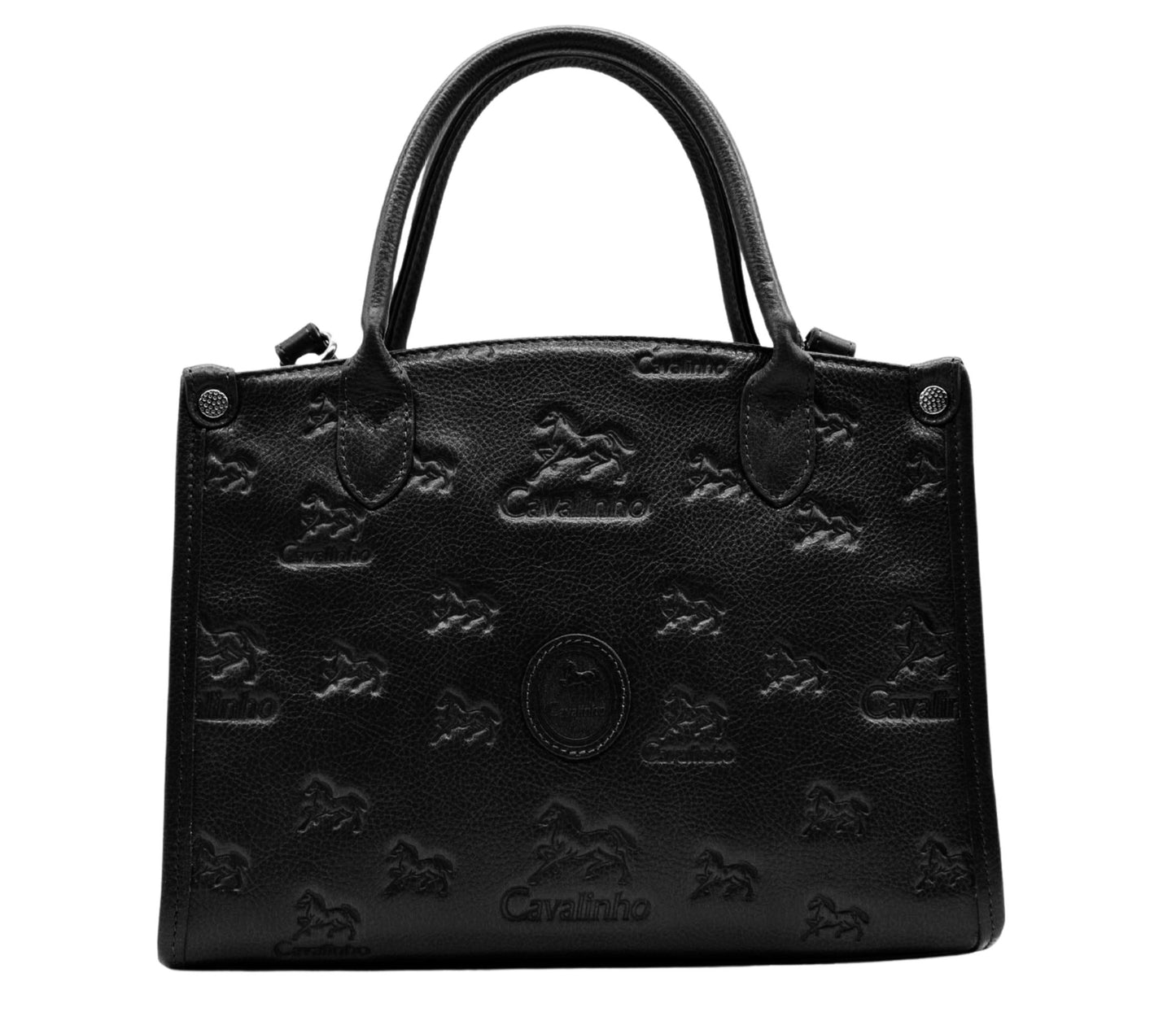 Cavalinho Cavalo Lusitano Leather Handbag - Black - 18090480.01.99