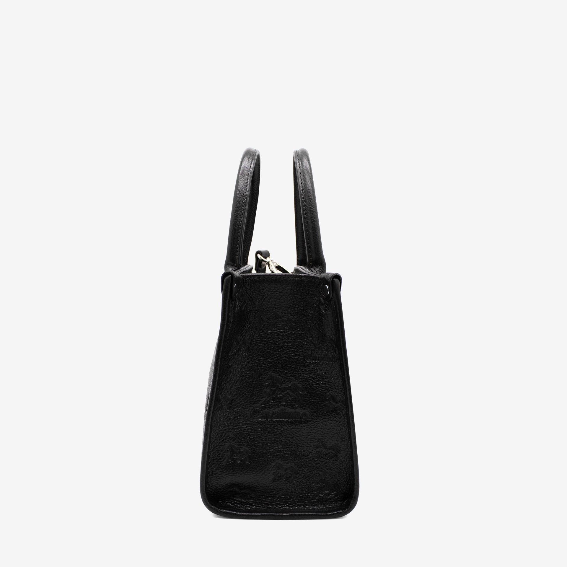 Cavalinho Cavalo Lusitano Black Leather Handbag for Women SKU 18090480.01 #color_black