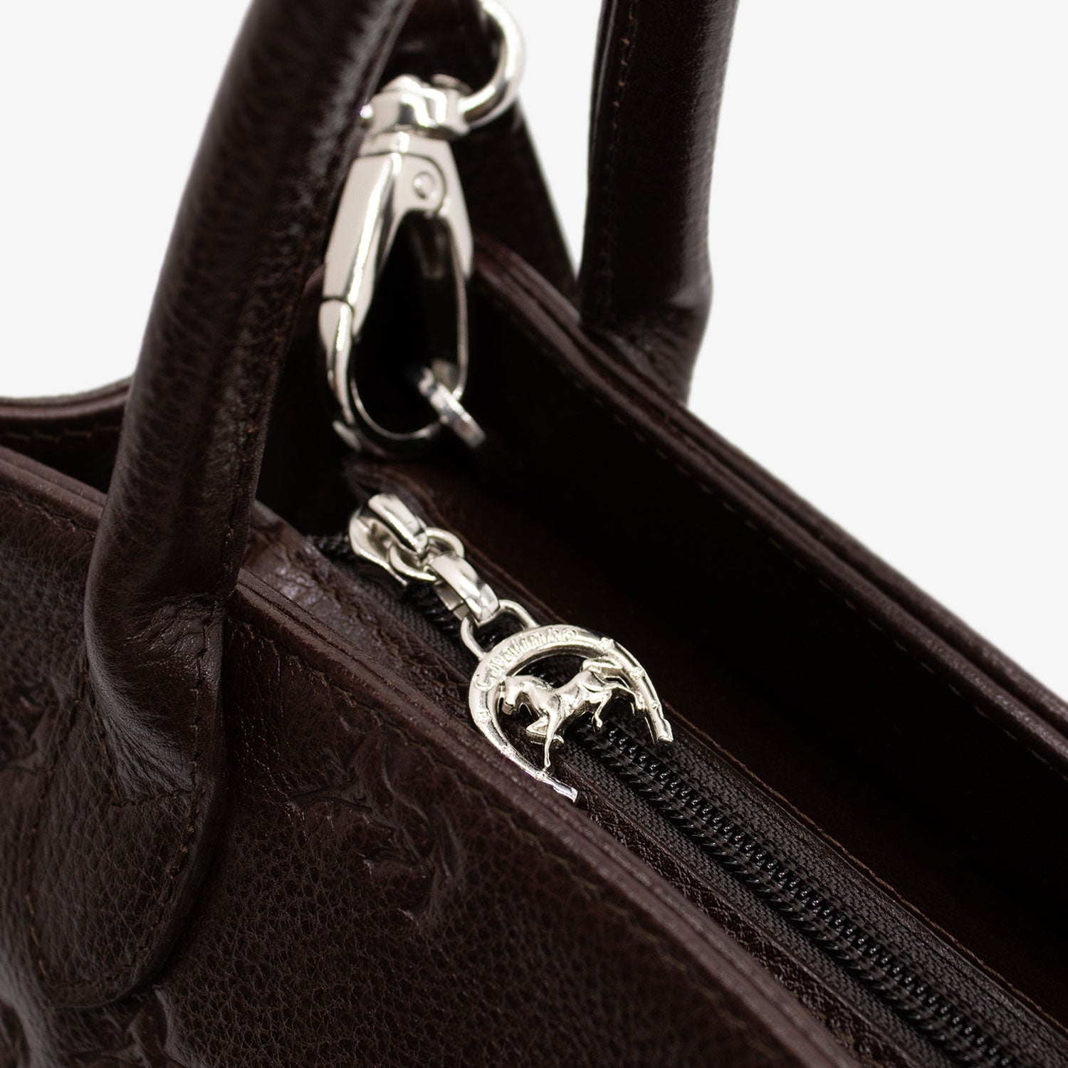 Cavalinho Cavalo Lusitano Brown Leather Handbag for Women SKU 18090480.02 #color_brown