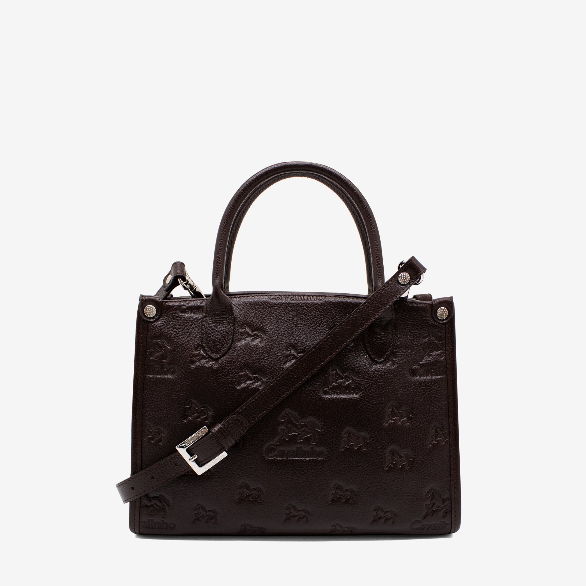 Cavalinho Cavalo Lusitano Brown Leather Handbag for Women SKU 18090480.02 #color_brown