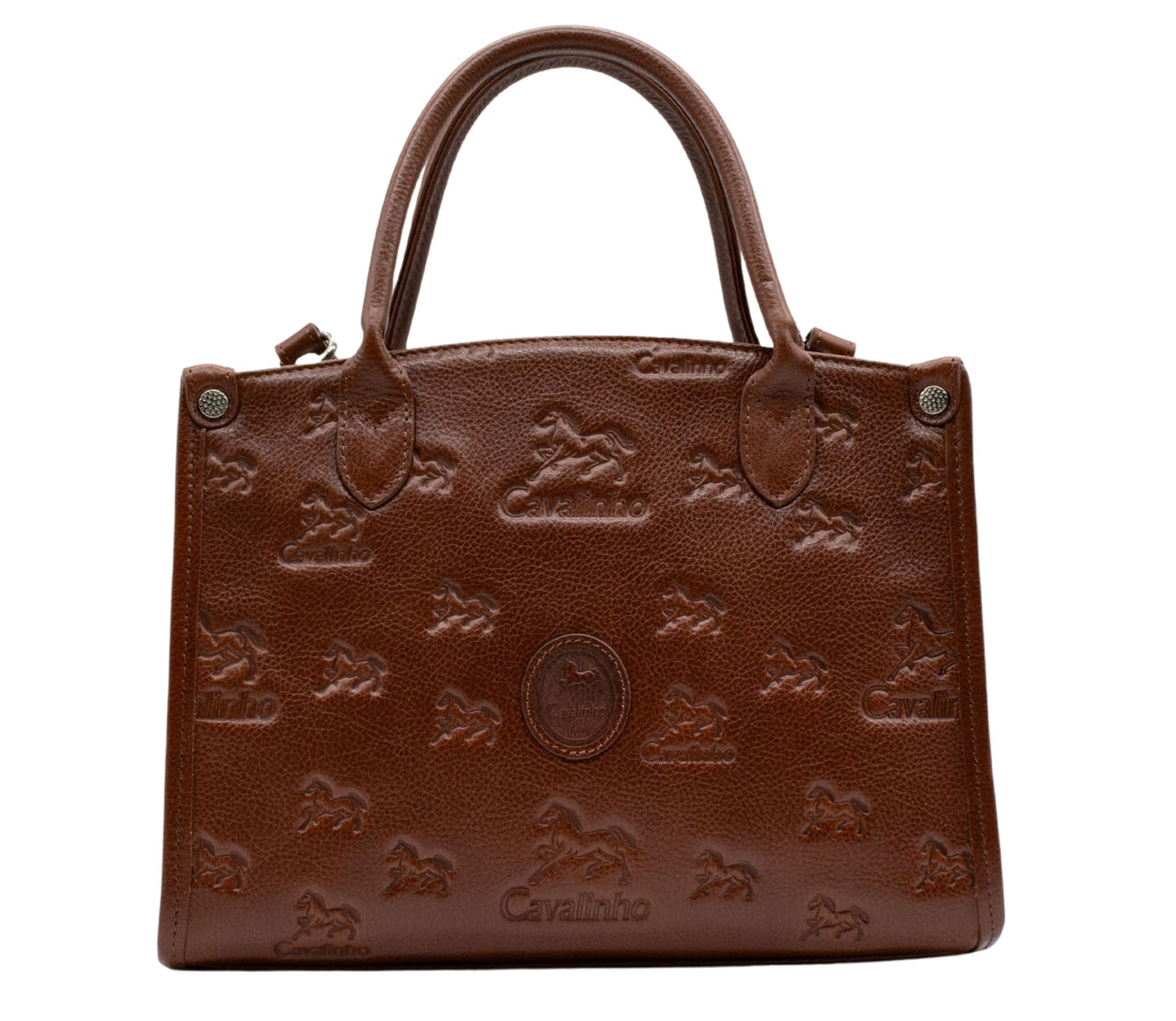 Cavalinho Cavalo Lusitano Leather Handbag - SaddleBrown - 18090480.13.99