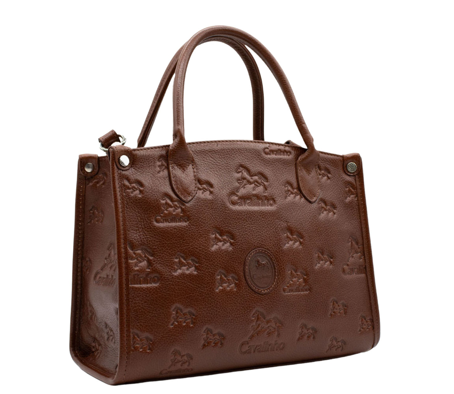 Cavalinho Cavalo Lusitano Leather Handbag - SaddleBrown - 18090480.13.99_2