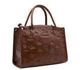 Cavalinho Cavalo Lusitano Leather Handbag SKU 18090480.13 #color_saddlebrown