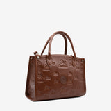 Cavalinho Cavalo Lusitano Leather Handbag SKU 18090480.13 #color_saddlebrown