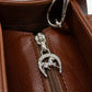 Cavalinho Cavalo Lusitano Leather Shoulder Bag - SaddleBrown - 18090480.13_P04