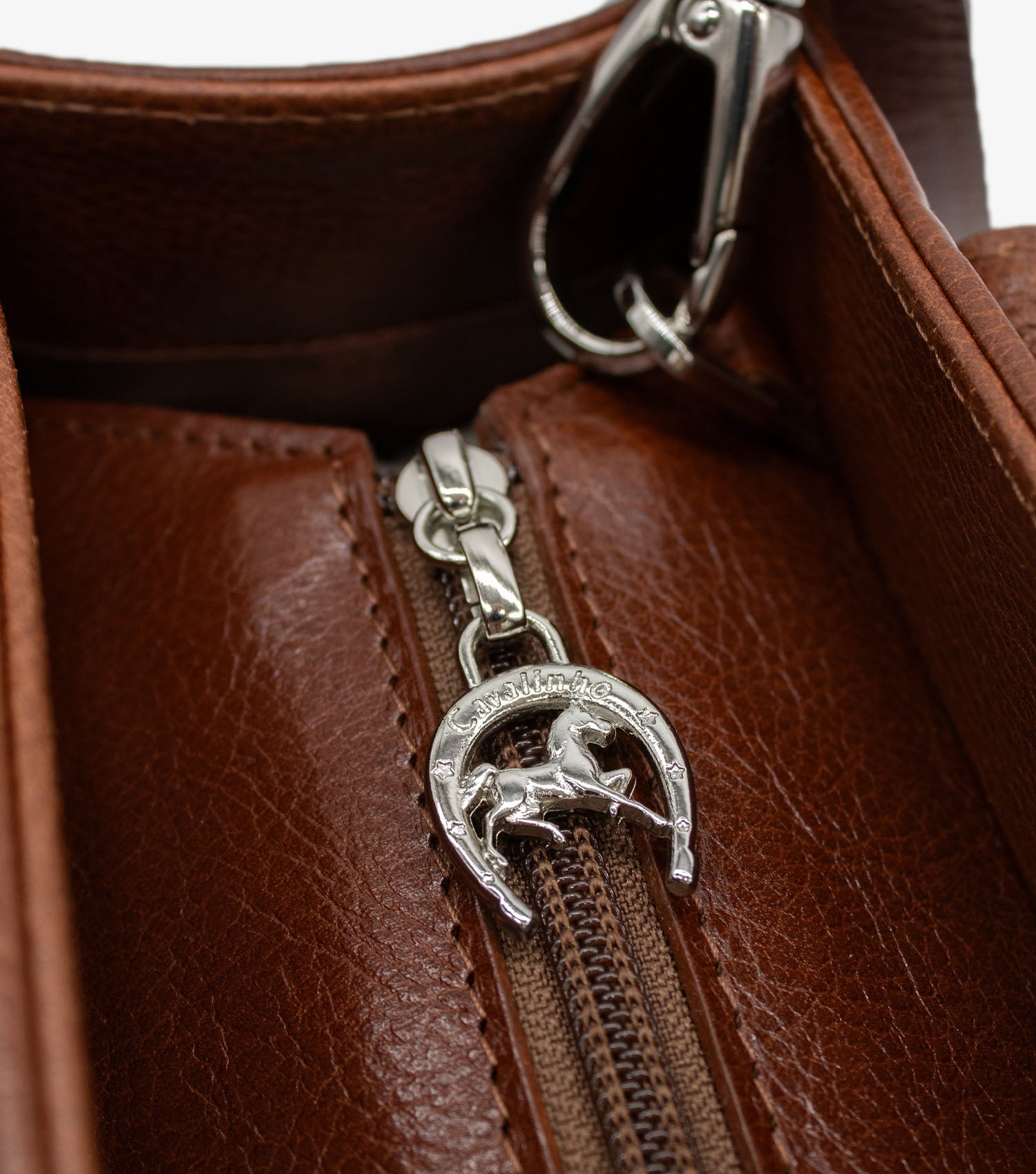 #color_ SaddleBrown | Cavalinho Cavalo Lusitano Leather Shoulder Bag - SaddleBrown - 18090480.13_P04