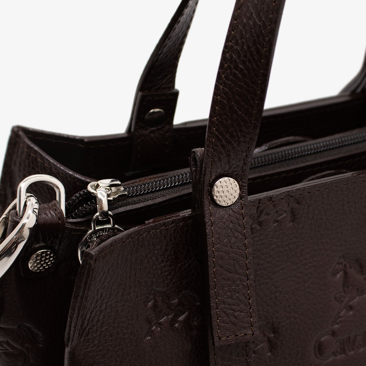 Cavalo Lusitano Leather Handbag SKU 18090490.02 #color_brown