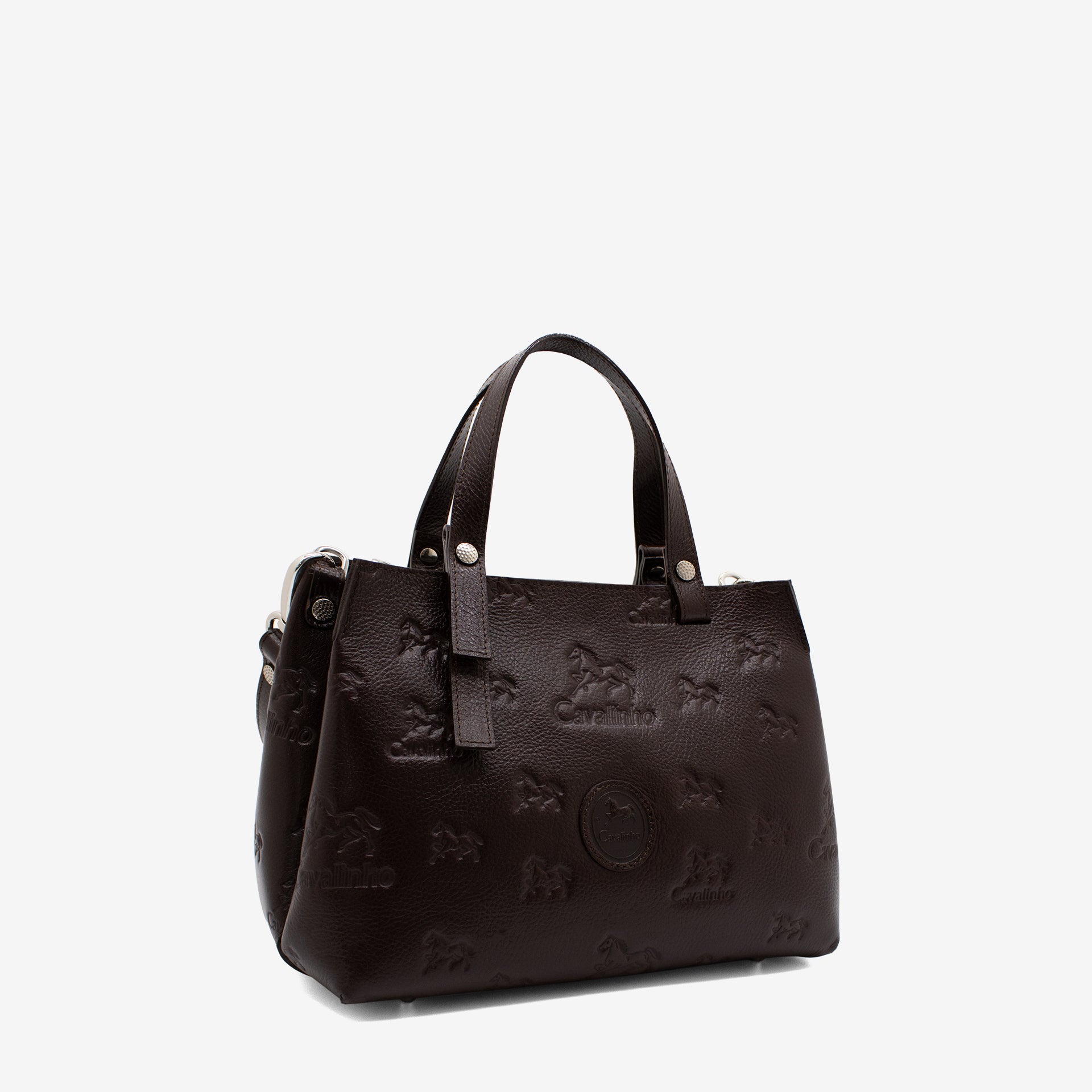 Cavalo Lusitano Leather Handbag SKU 18090490.02 #color_brown