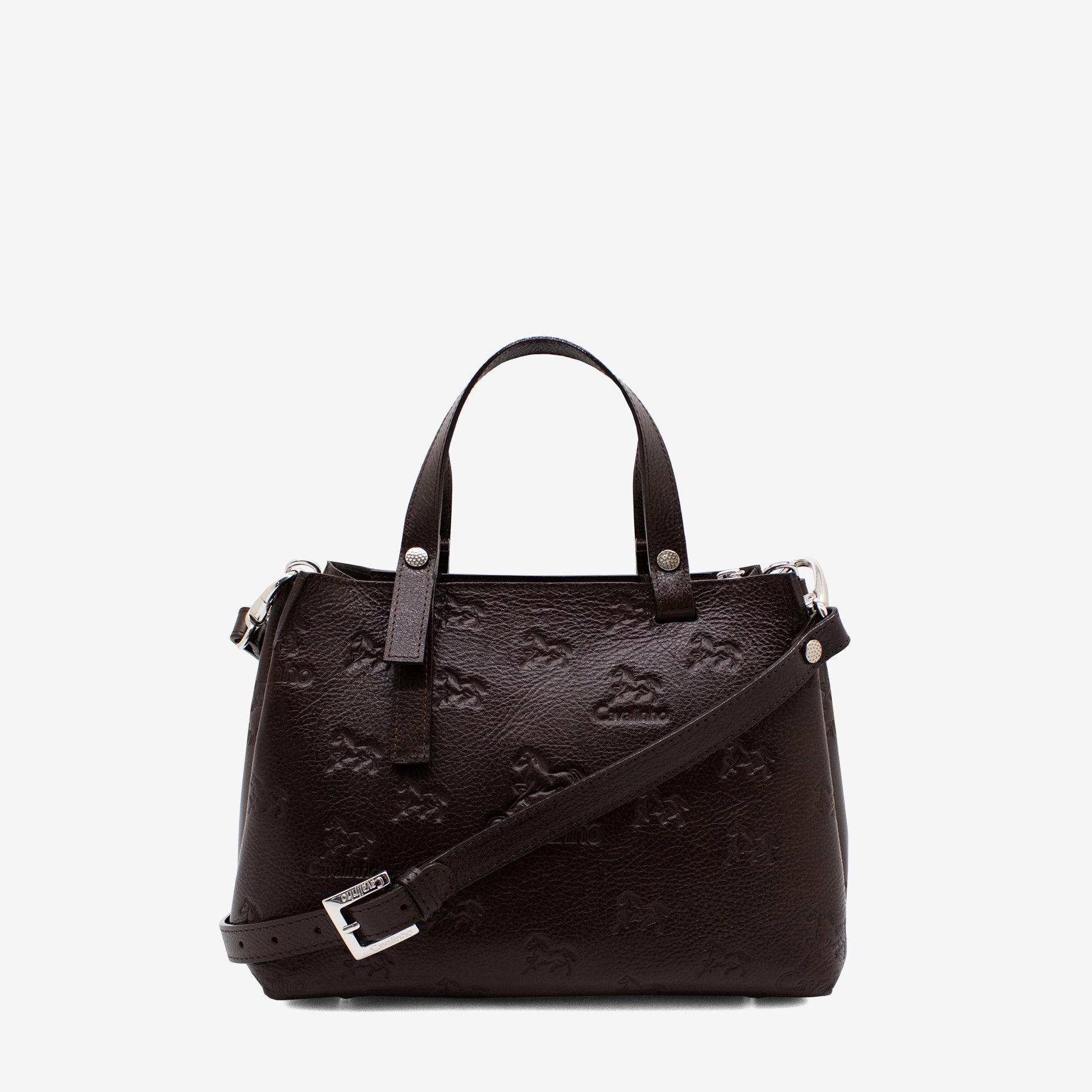 Cavalo Lusitano Leather Handbag SKU 18090490.02 #color_brown