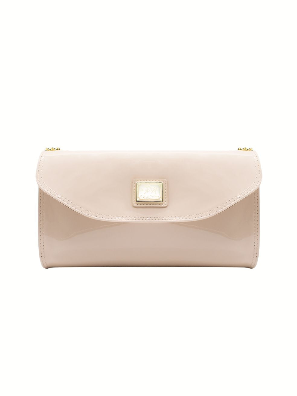 Cavalinho All In Patent Leather Clutch or Shoulder Bag SKU 18090491.05 #color_beige