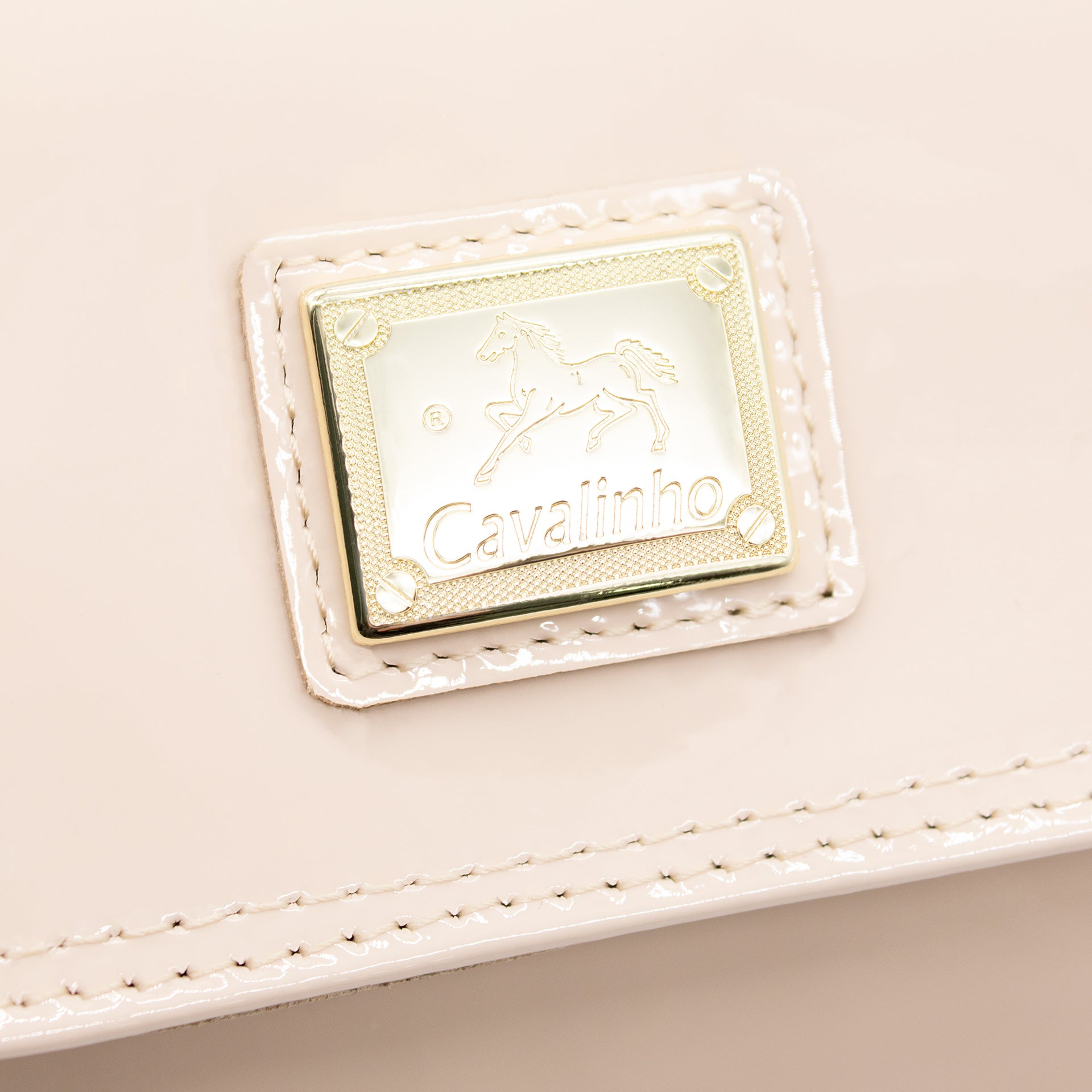 Cavalinho All In Patent Leather Clutch or Shoulder Bag SKU 18090491.05 #color_beige