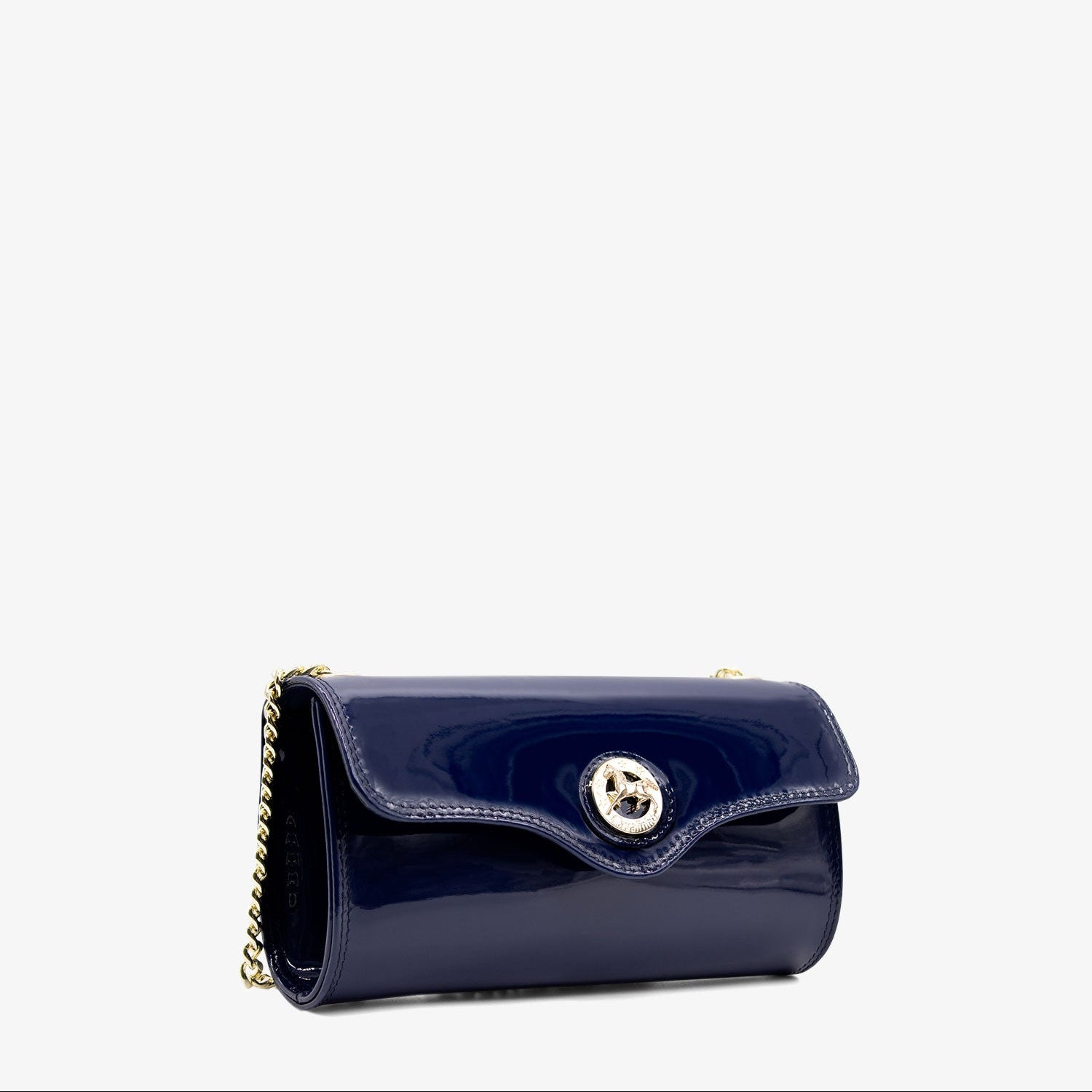 Cavalinho All In Patent Leather Ladies Clutch SKU 18090496 #color_navy