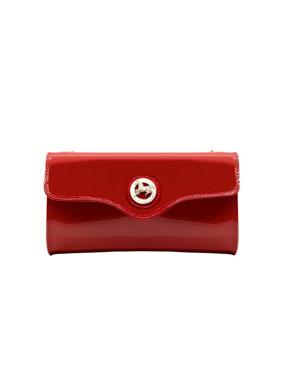 All In Patent Leather Shoulder Bag SKU 18090496 #color_red