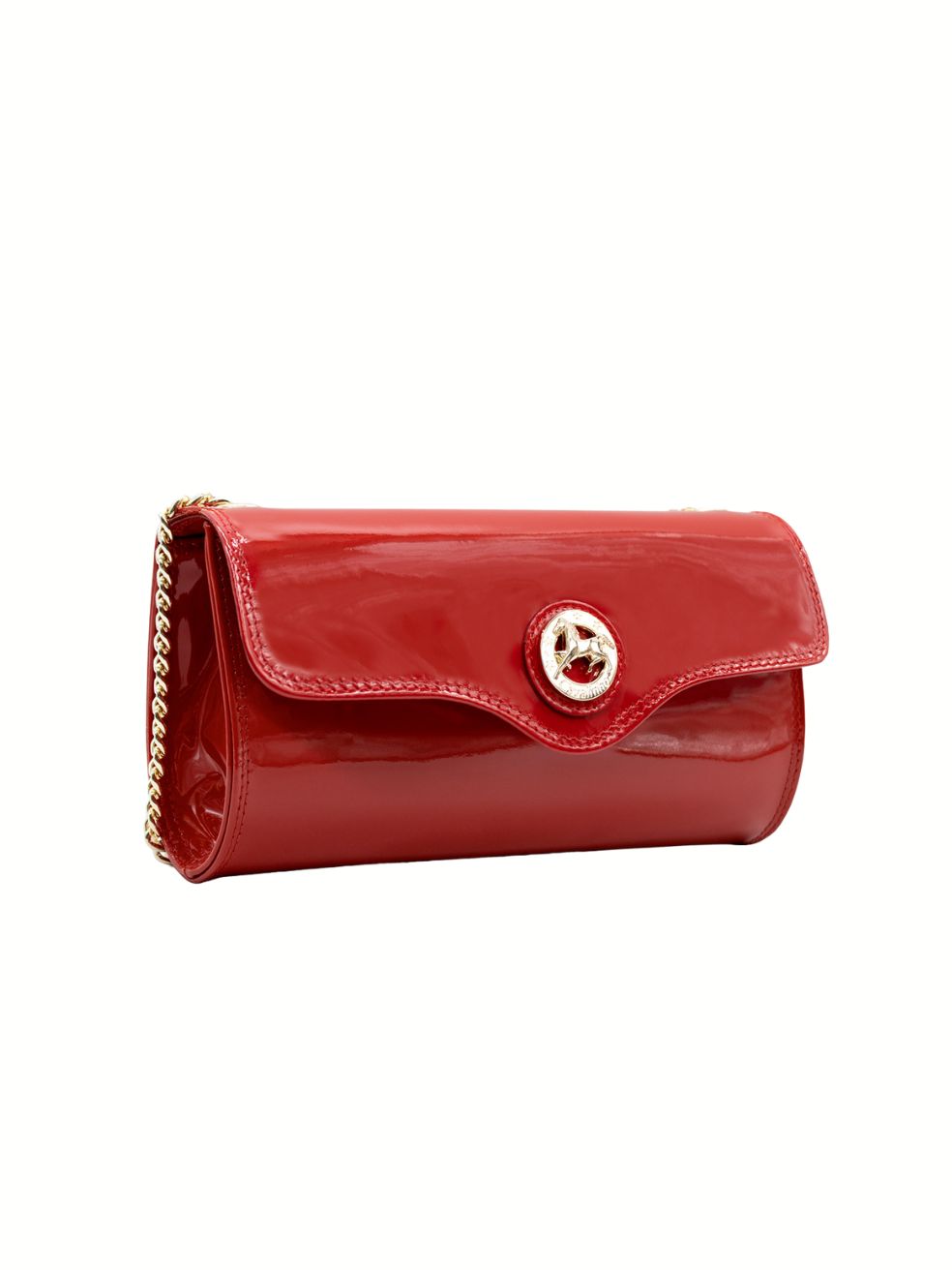 All In Patent Leather Shoulder Bag SKU 18090496 #color_red