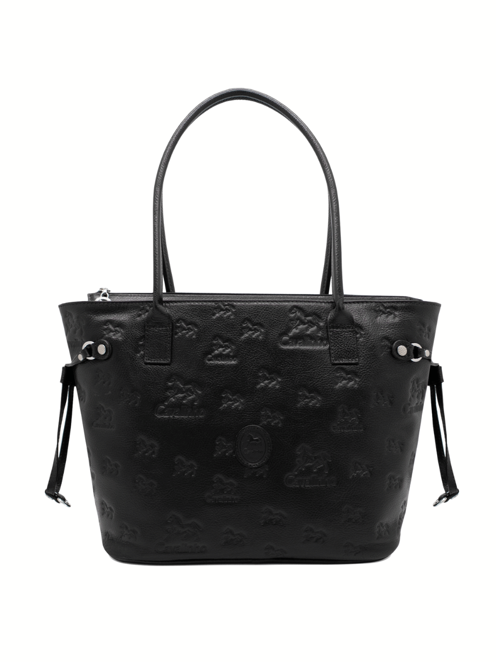 Cavalinho Cavalo Lusitano Leather Tote Bag SKU 18090420.01 #color_black