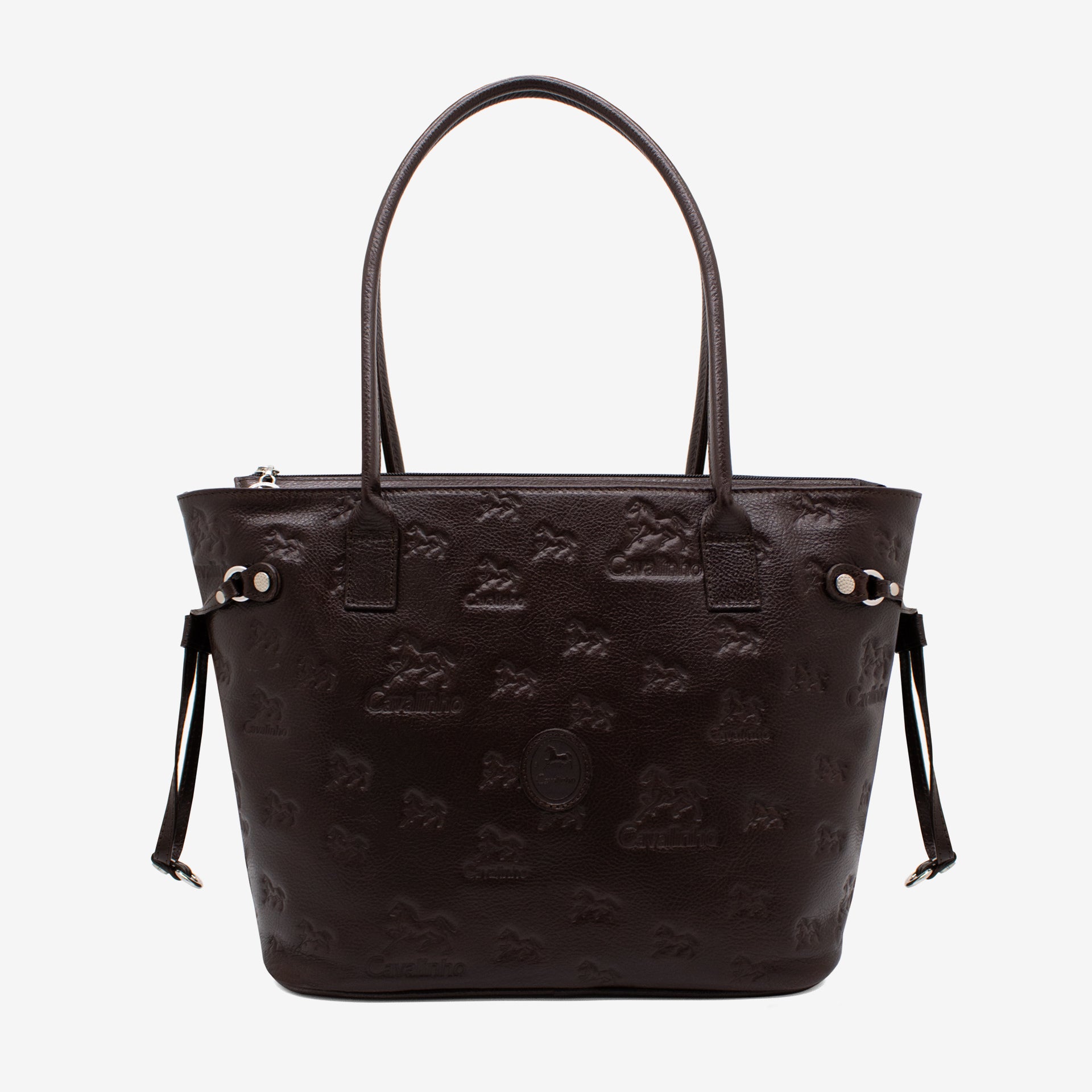 Cavalinho Cavalo Lusitano Brown Leather Tote Bag SKU 18090420.02 #color_brown