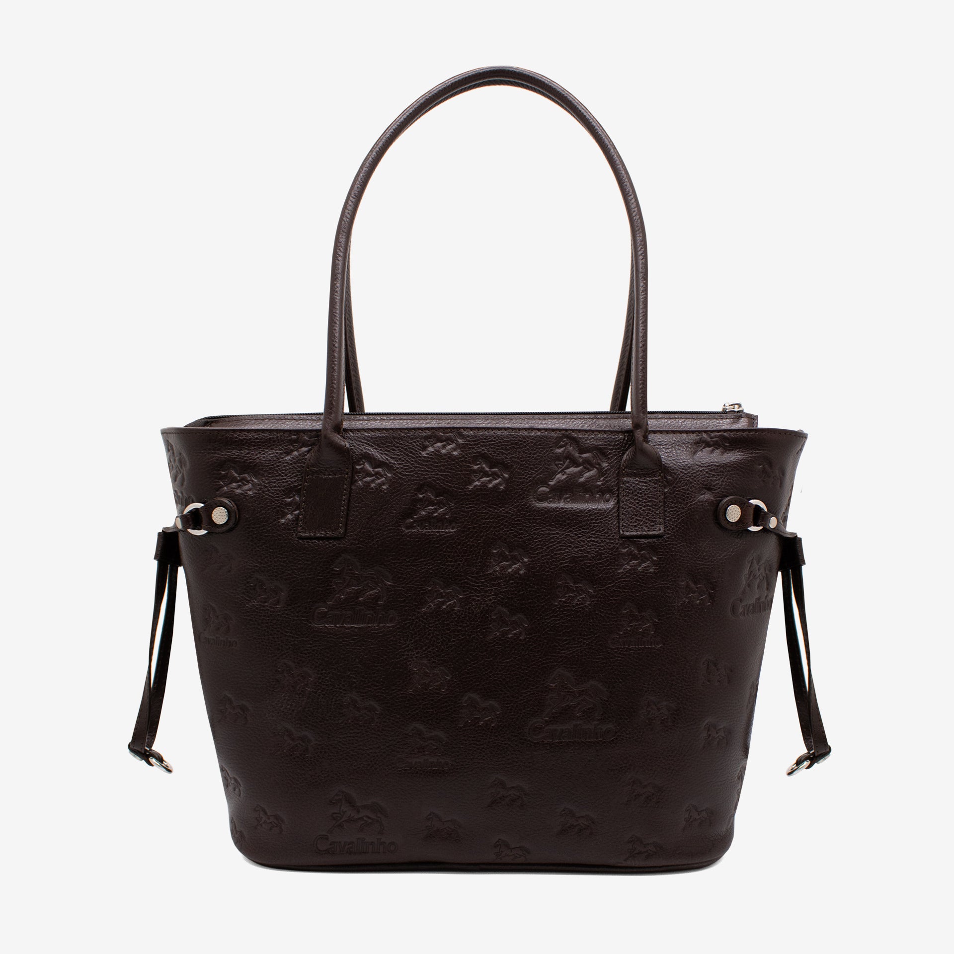 Cavalinho Cavalo Lusitano Brown Leather Tote Bag SKU 18090420.02 #color_brown