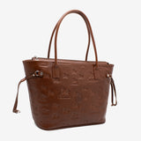 Cavalinho Cavalo Lusitano Leather Tote Bag SKU 18090420.13 #color_saddlebrown